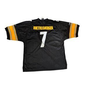 Reebok Pittsburgh Steelers Jersey Ben Roethlisberger #7 NFL Football Size 56